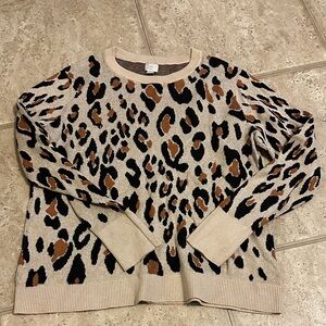 Leopard Print Women's Sweater